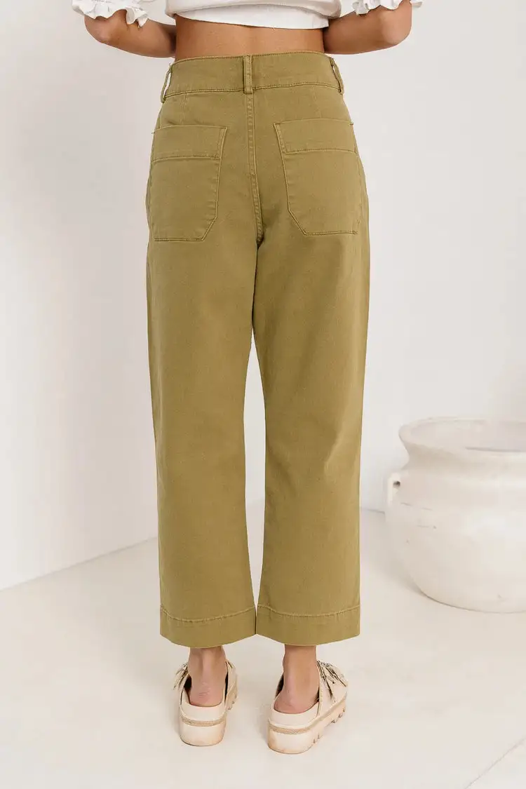 BELLA STRAIGHT LEG JEANS IN MOSS