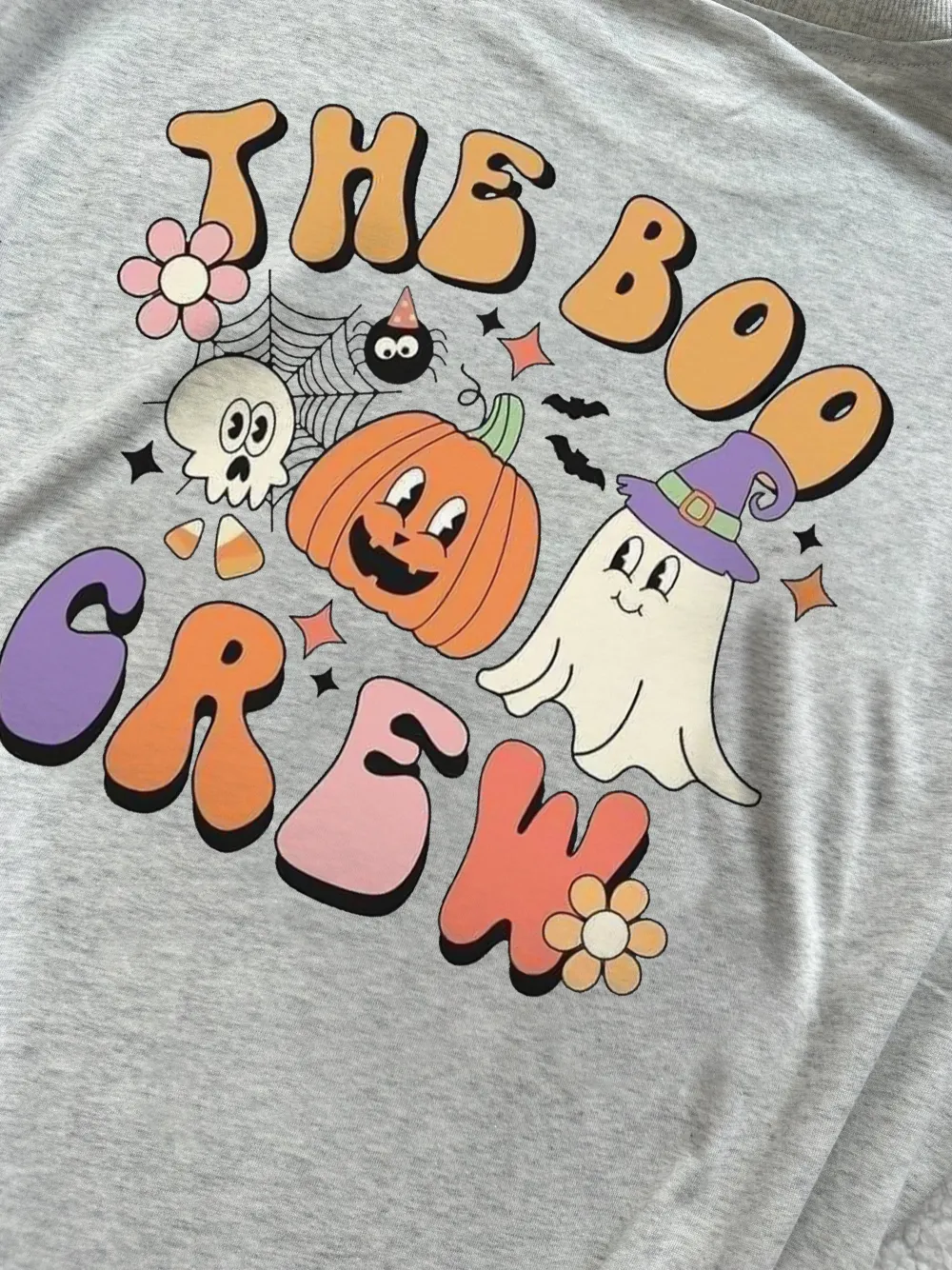 Women's Pumpkin English Halloween Printed T-shirt