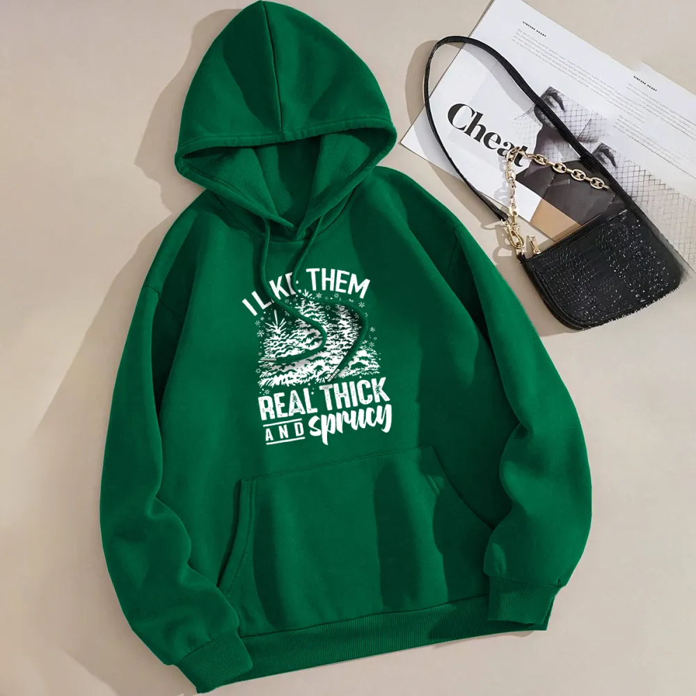 ilike them real thick Women's hoodie