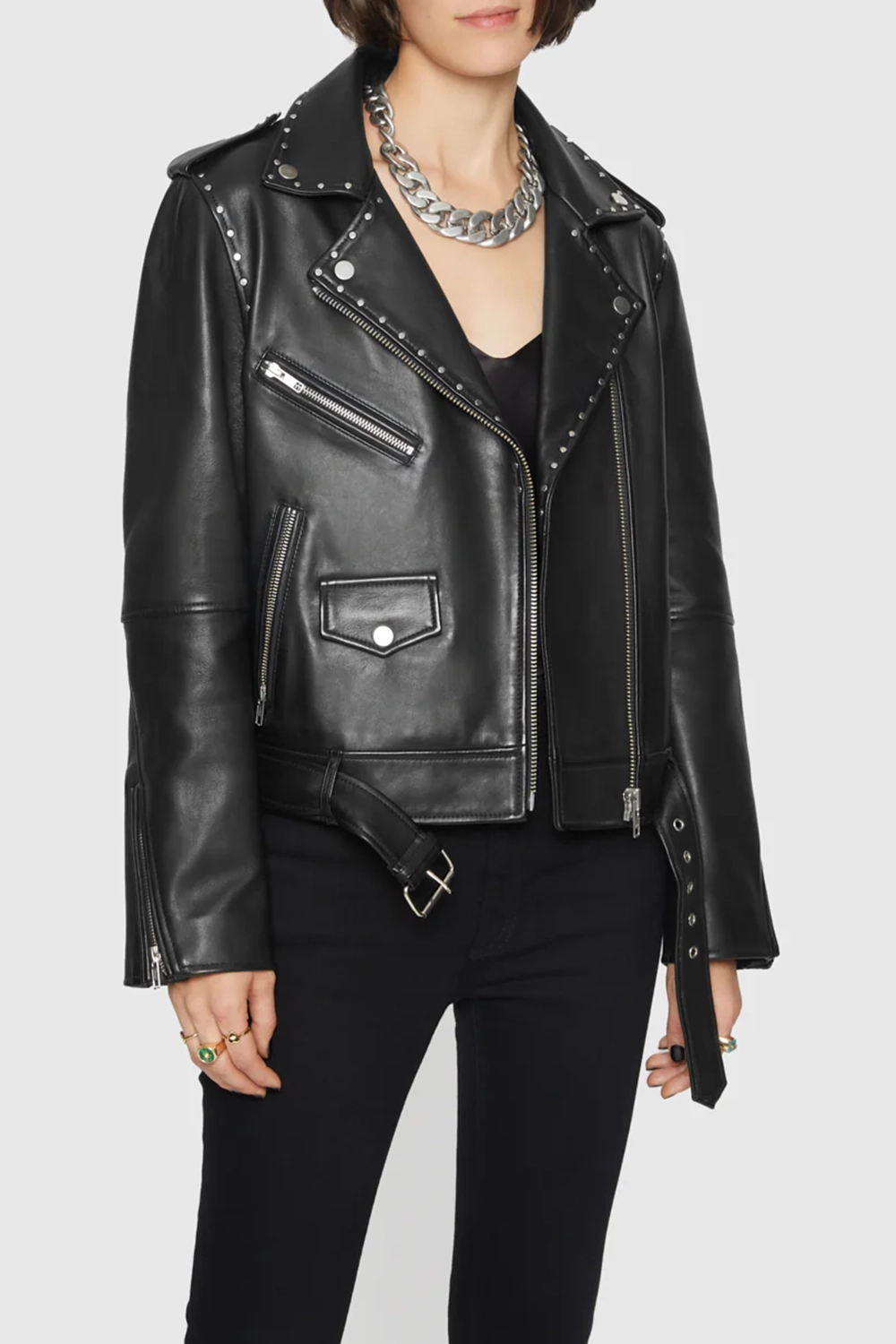 Women's Black Cropped Jacket