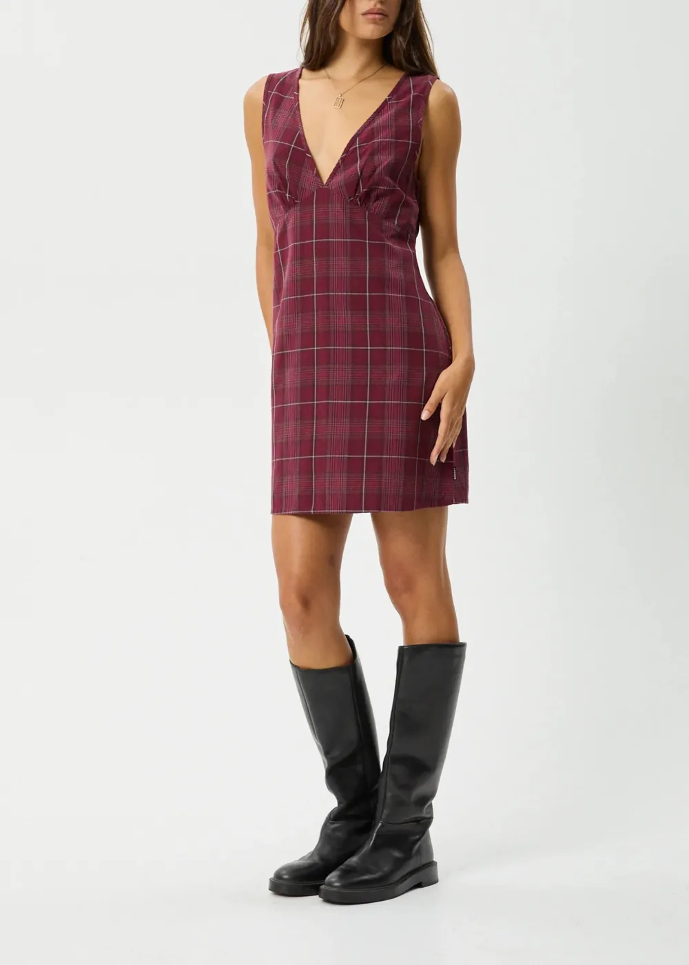 EBONI - CHECK DRESS