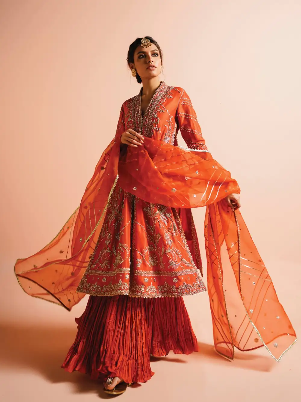 ANAM KURTA W/ DUPATTA & LEHENGA