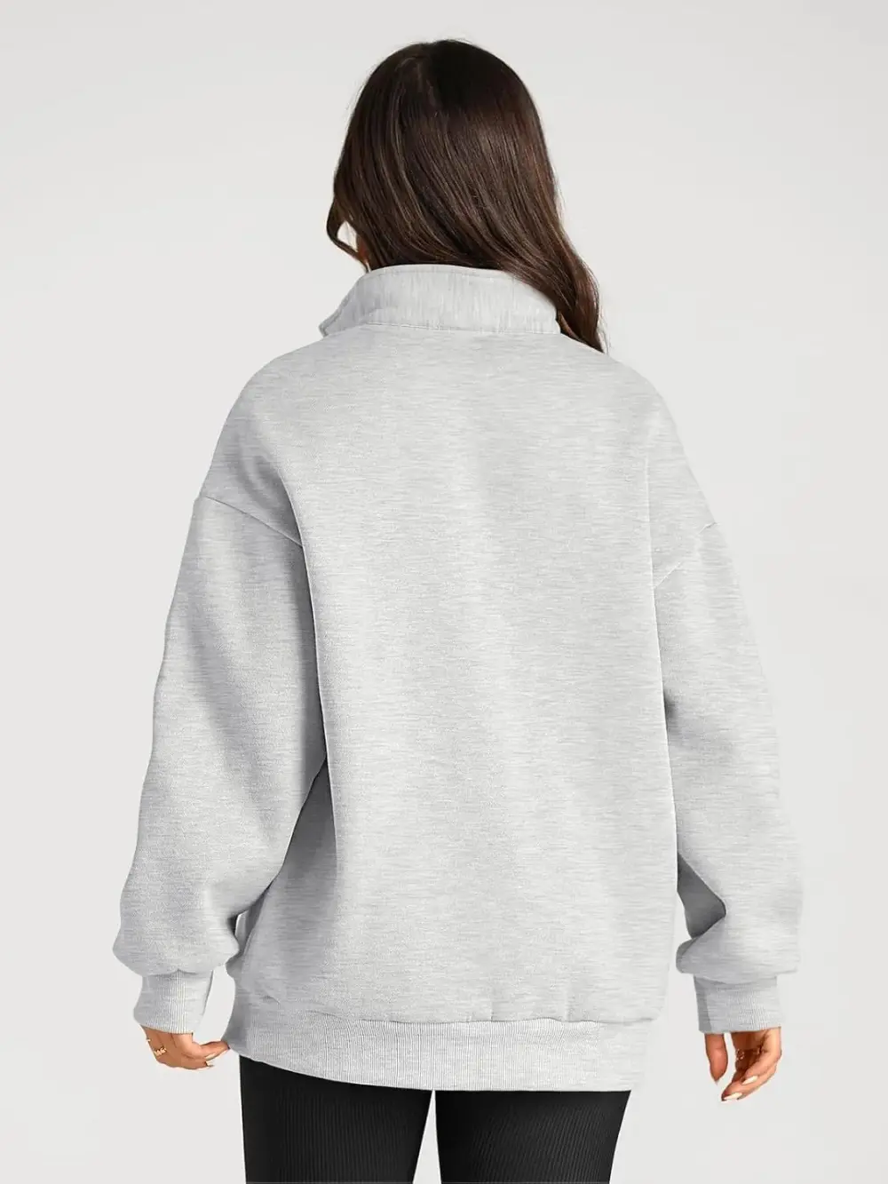 Oversized Sweatshirts Half Zip Pullover Long Sleeve