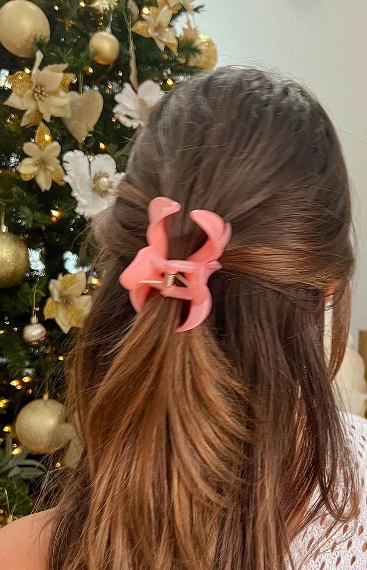 Frangipani Pink Flower Clip