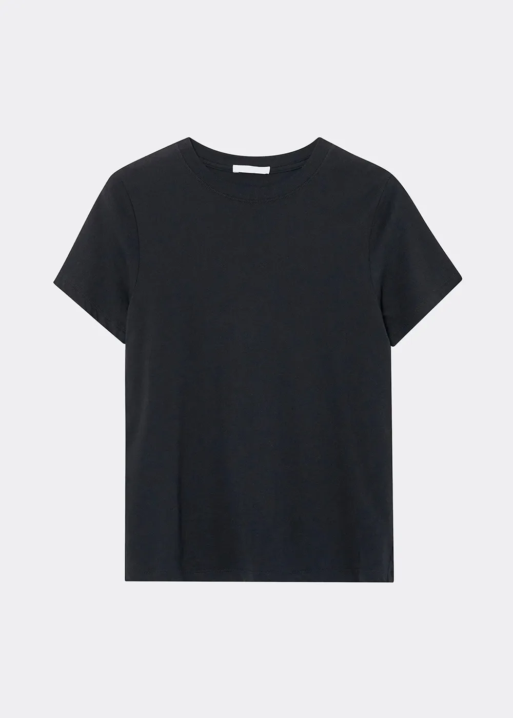 Basic Solid Band Short Sleeve Tee