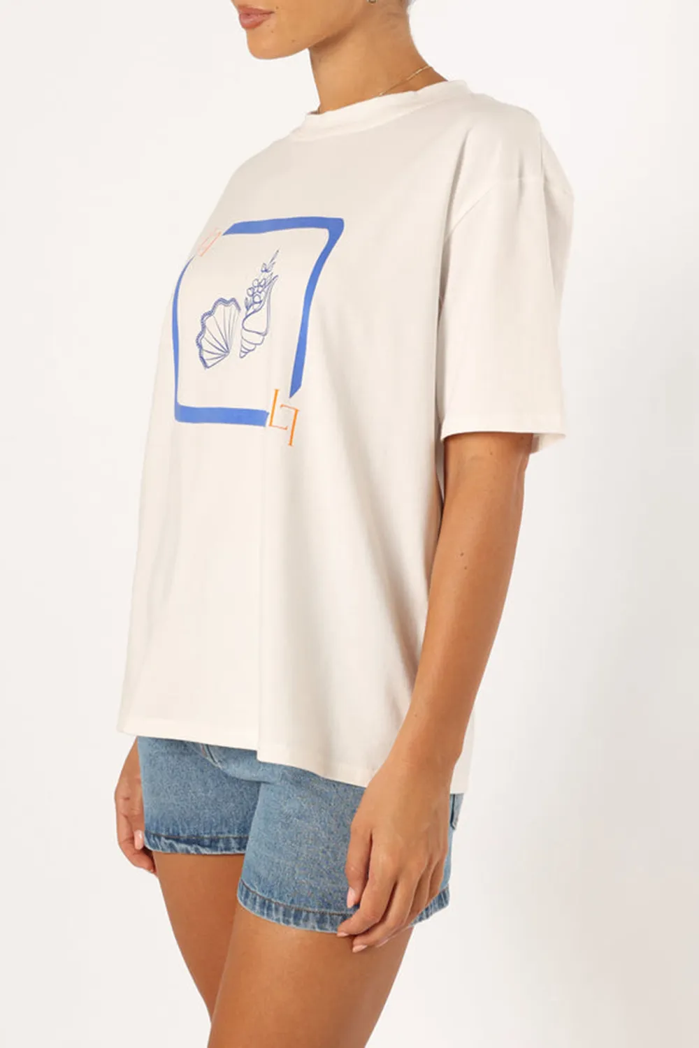 BY THE SEA TEE - WHITE