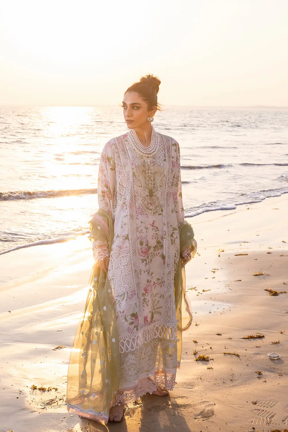 AKOYA  Embroidered Lawn