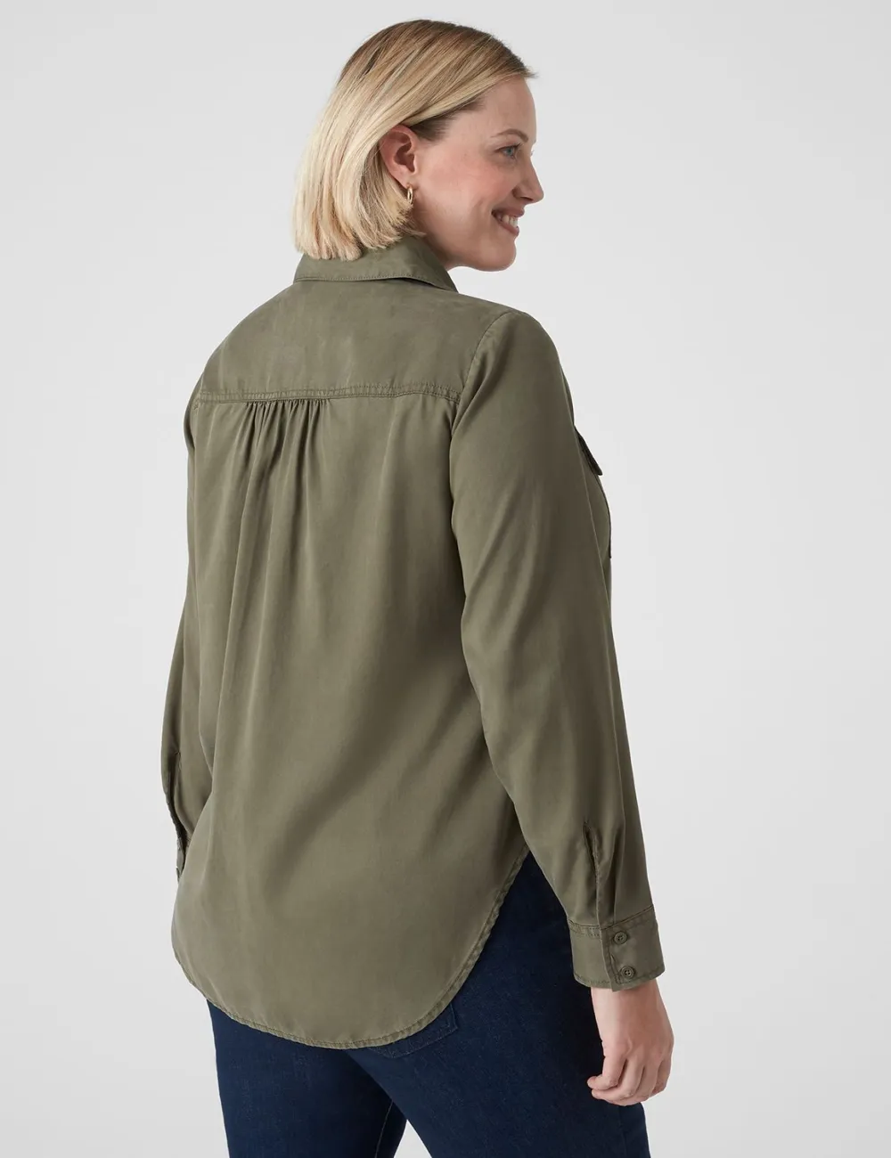 Collared Button-Down Camp Shirt