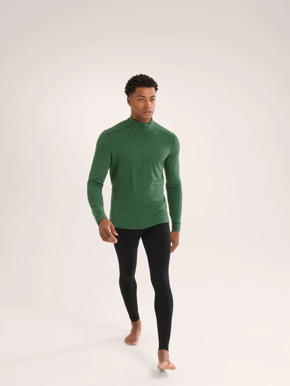 Rho Merino Wool Zip Neck Men's