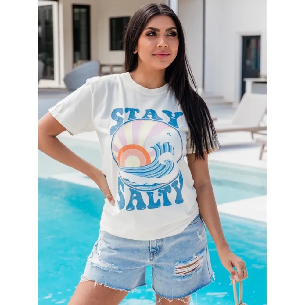 Stay Salty Soft Comfort Colors Graphic Tee