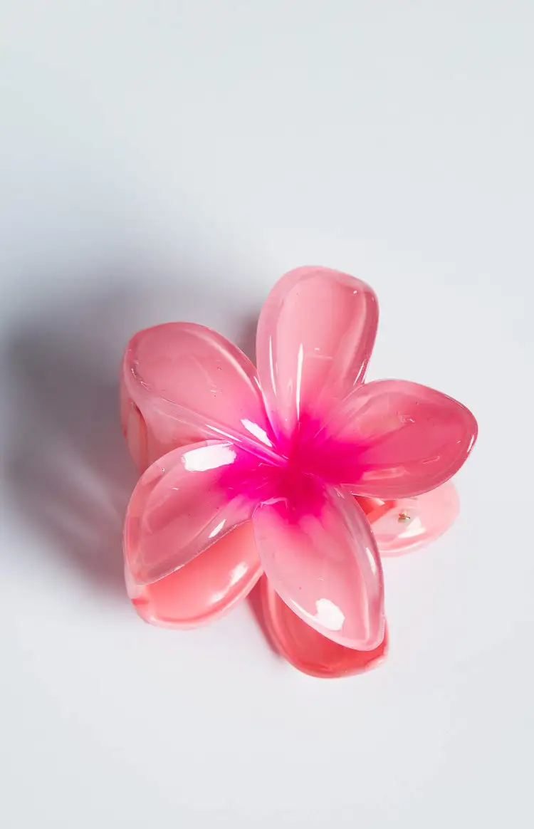 Frangipani Pink Flower Clip