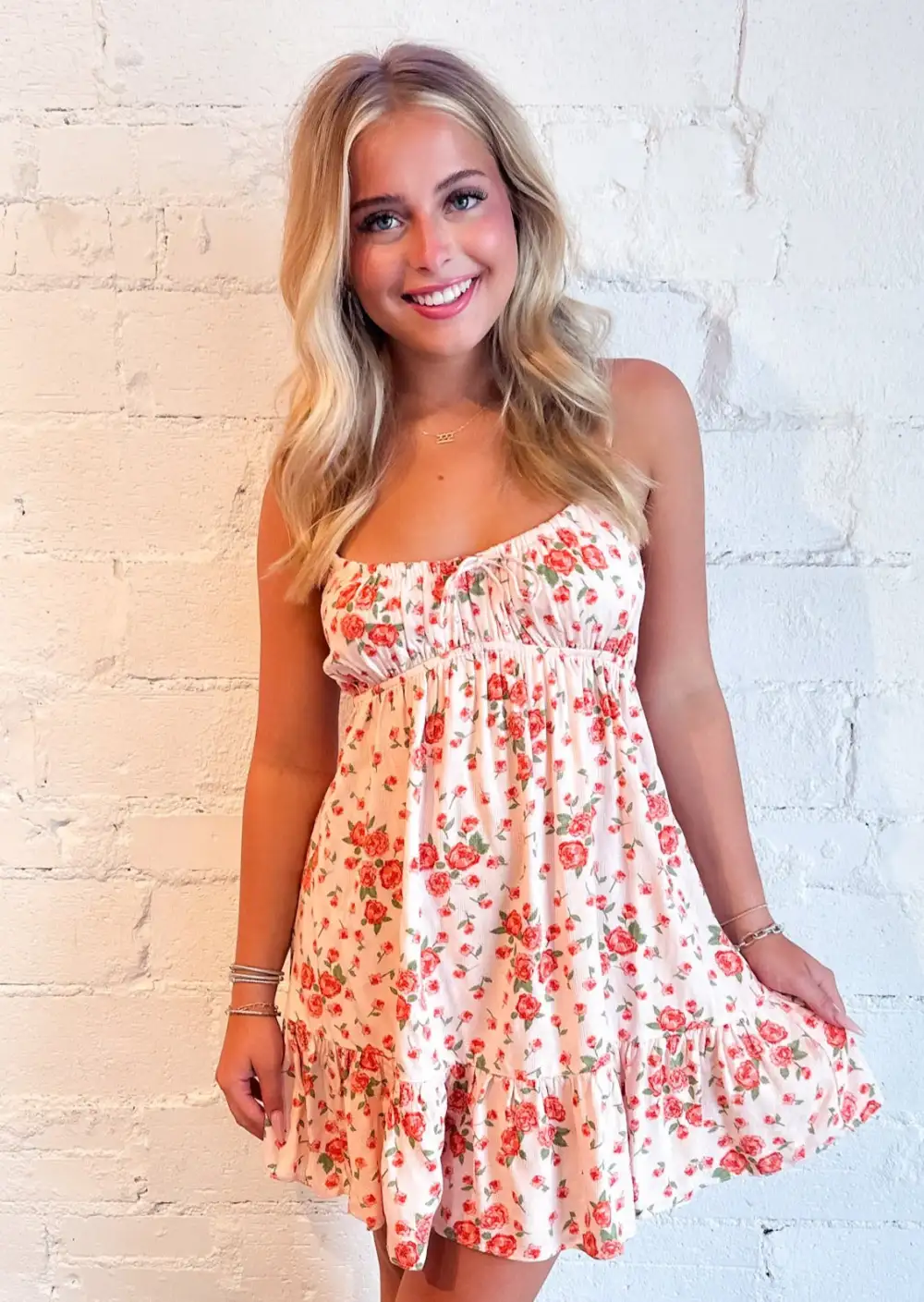 Peach Tree Mini Dress