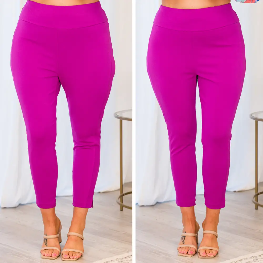 Strut Your Style Pants, Spring Magenta