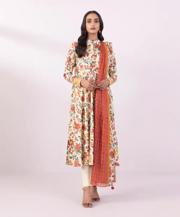 3 Piece - Printed Lawn Suit