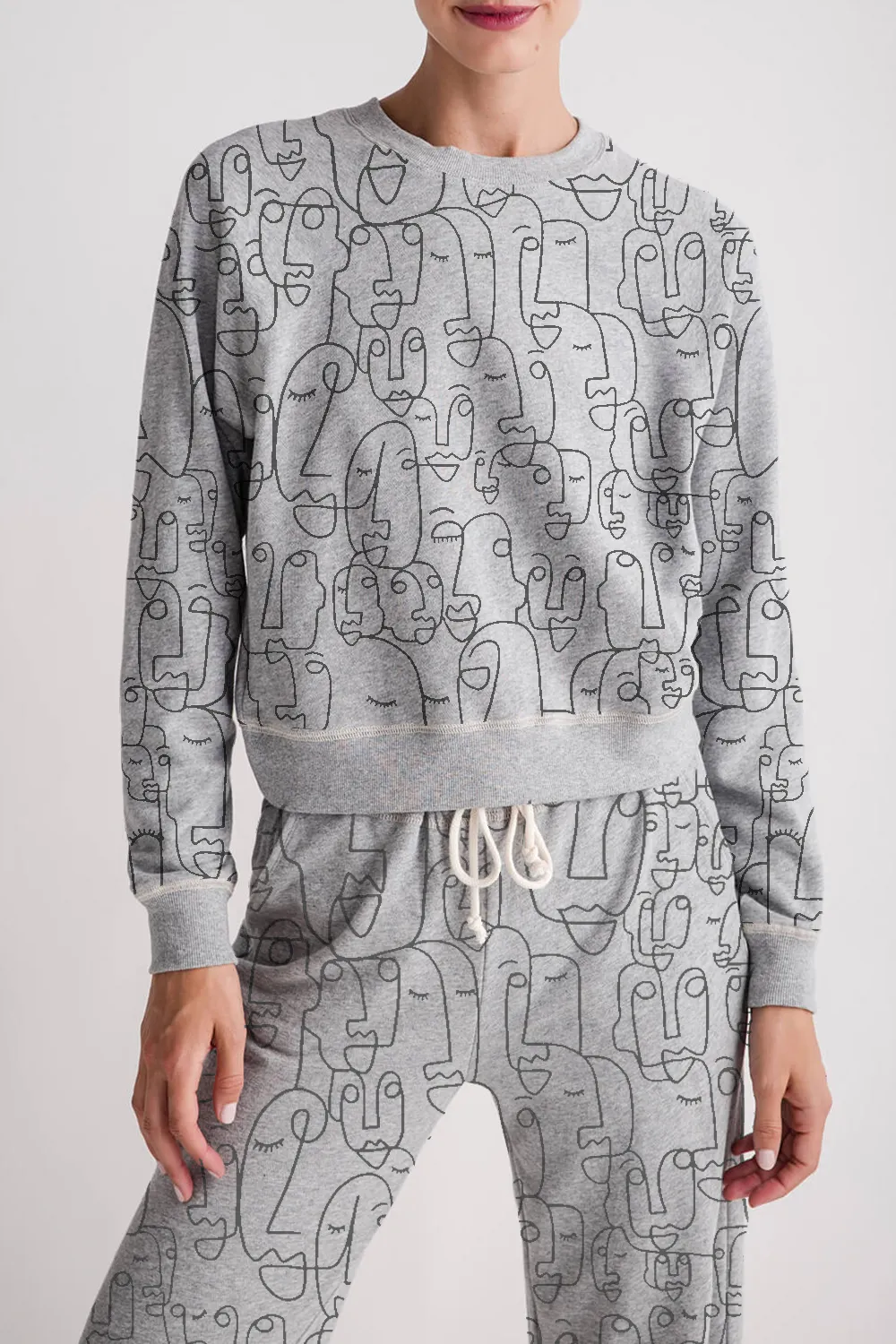 Classic Heather Grey Z Supply Saldana French Terry Sweatshirt