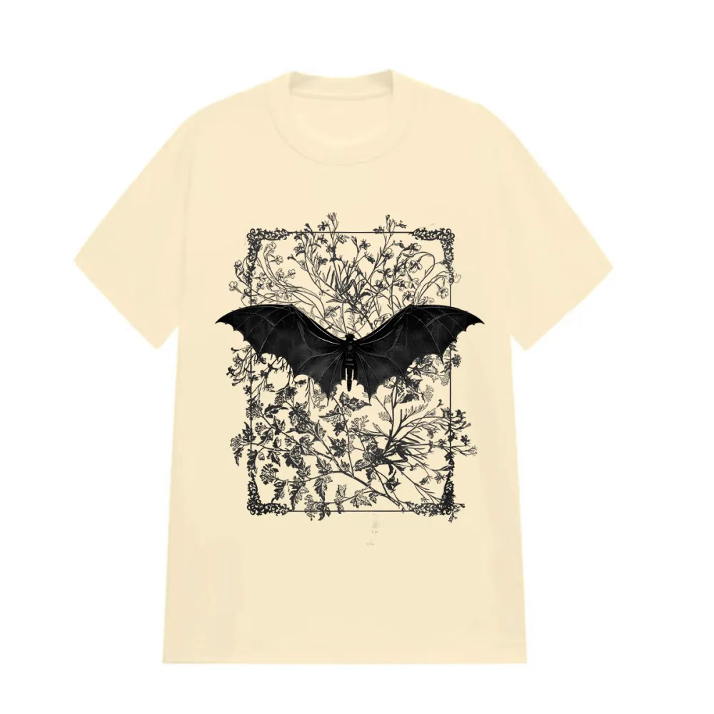 BAT DESIGNED PATTERN PRINTED TEE