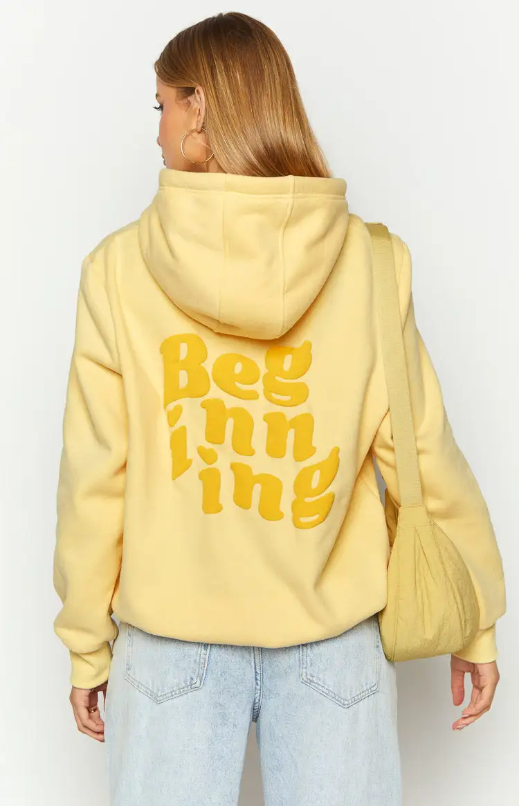 Beginning Yellow Snuggle Bubble Hoodie