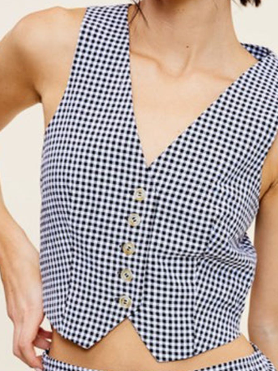 Gigi Gingham Vest