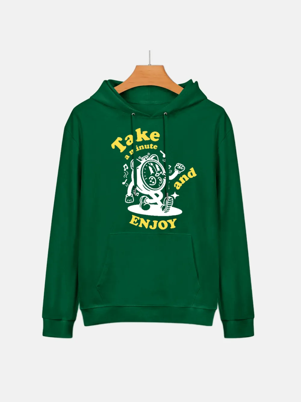 TAKE A MINUTE AND ENJOY PATTERN HOODIE