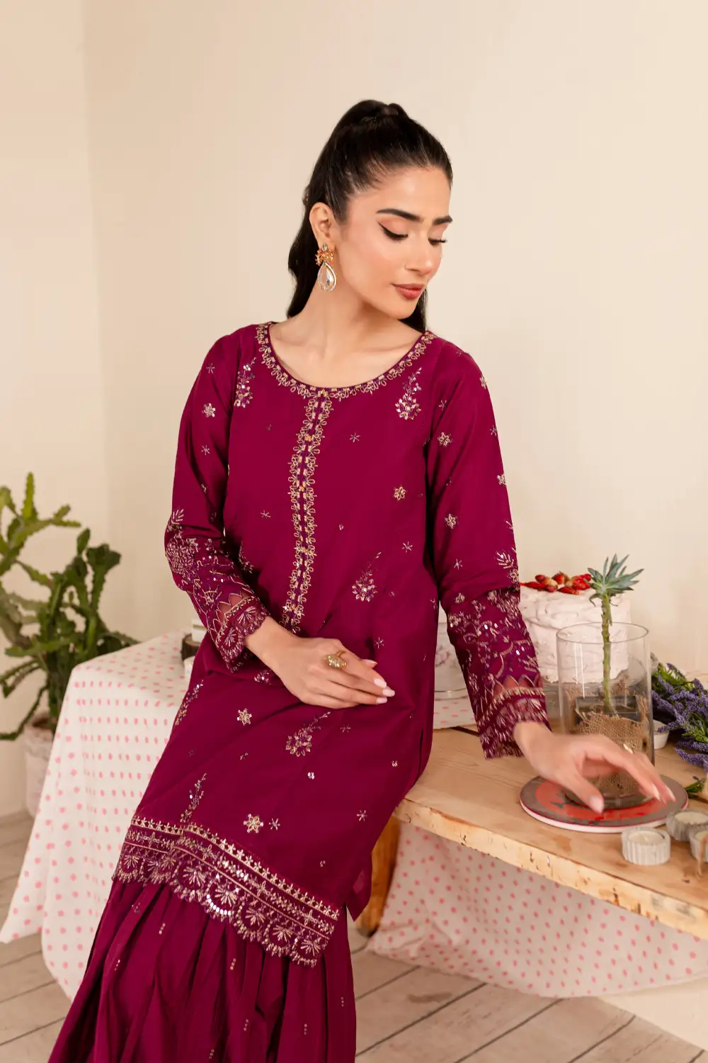 Elwood 2Pc - Embroidered Lawn Dress