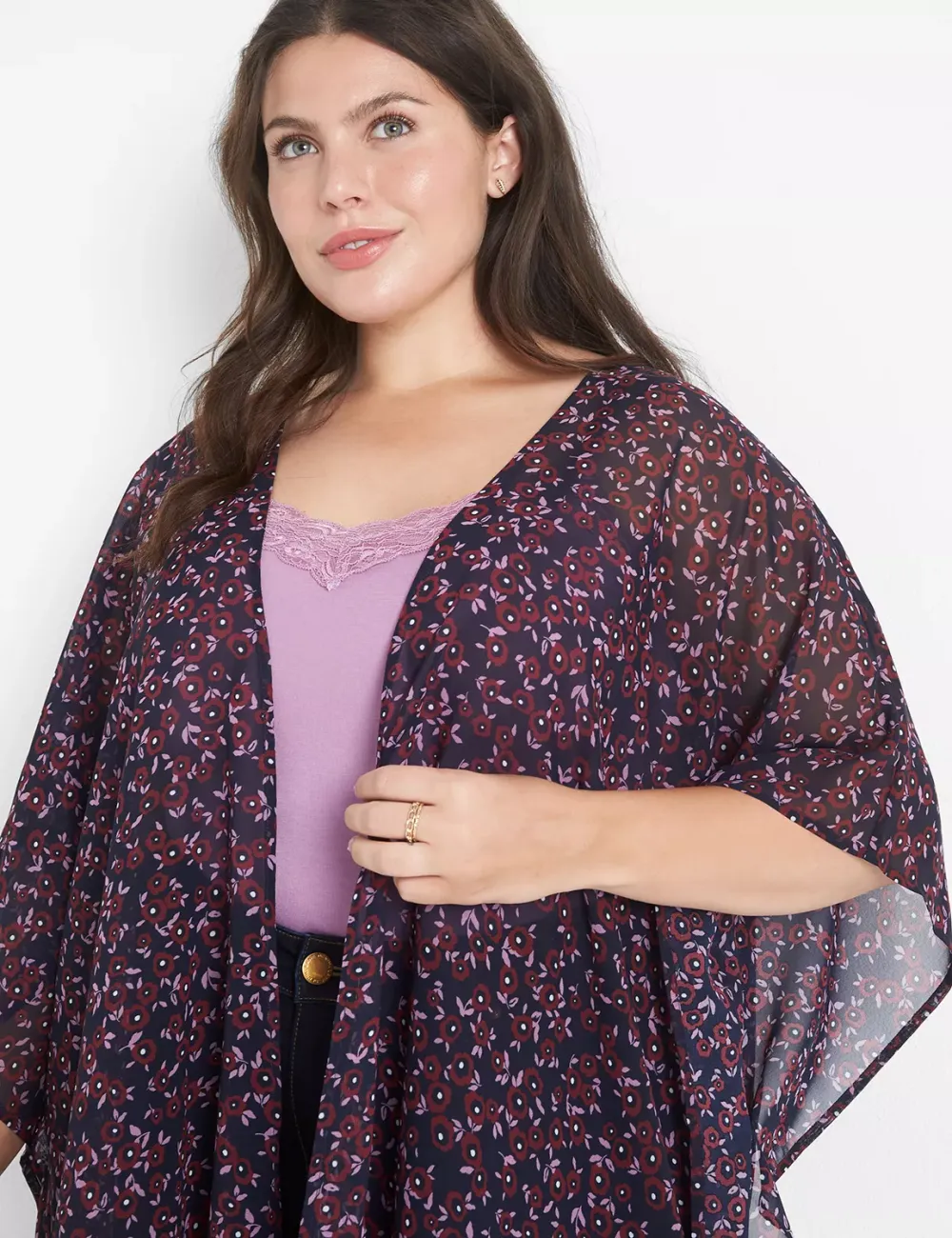 Relaxed Medium-Sleeve Square Overpiece