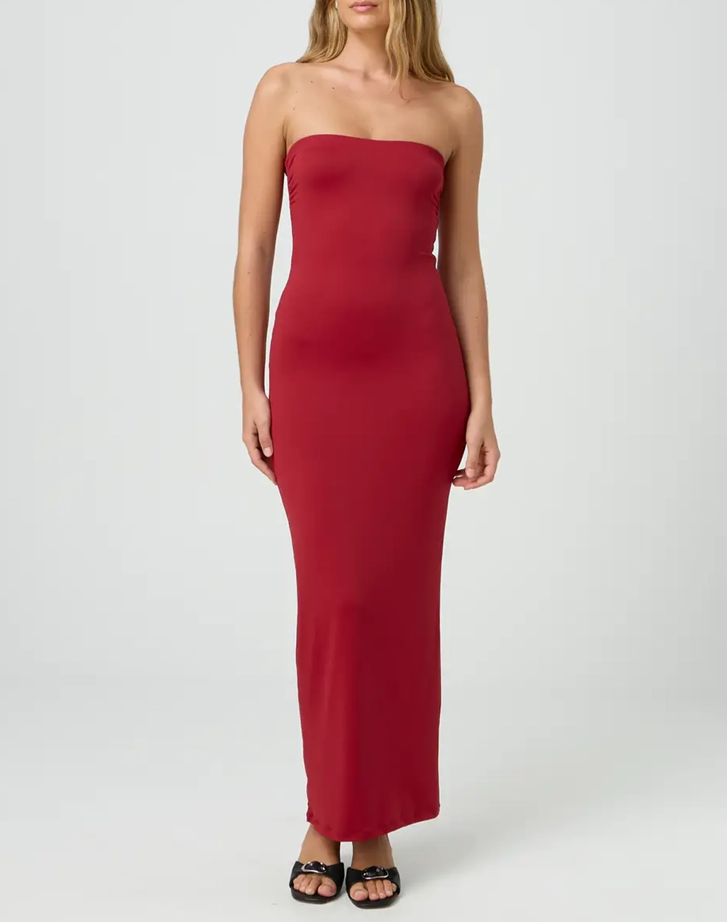 Strapless Fitted Maxi Dress