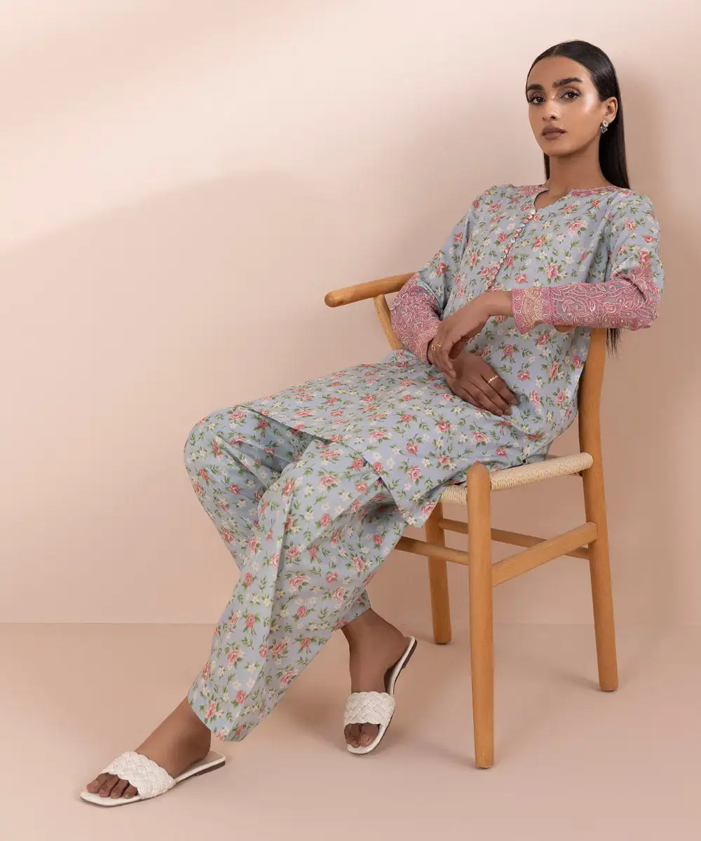 2 Piece - Embroidered Lawn Suit