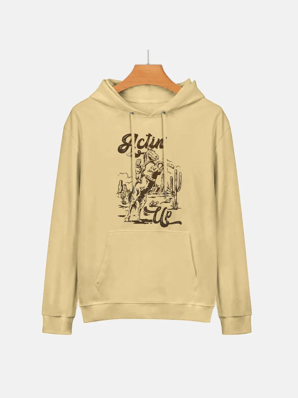 RIDING HORSE PATTERN HOODIE