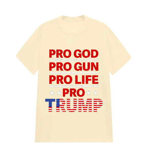 PRO GOD PRO LIFE PRINTED TEE