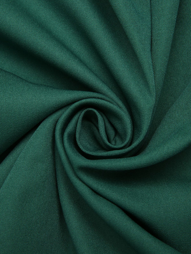 GREEN 1950S SOLID PLEATED SKIRTS