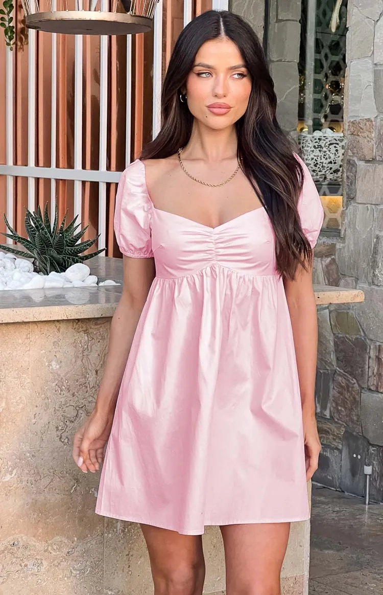 Clara Pink Mini Dress