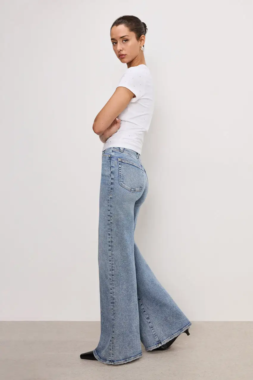 GOOD WAIST PALAZZO JEANS