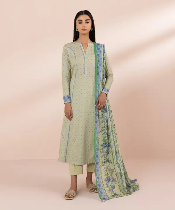 3 Piece - Printed Lawn Suit