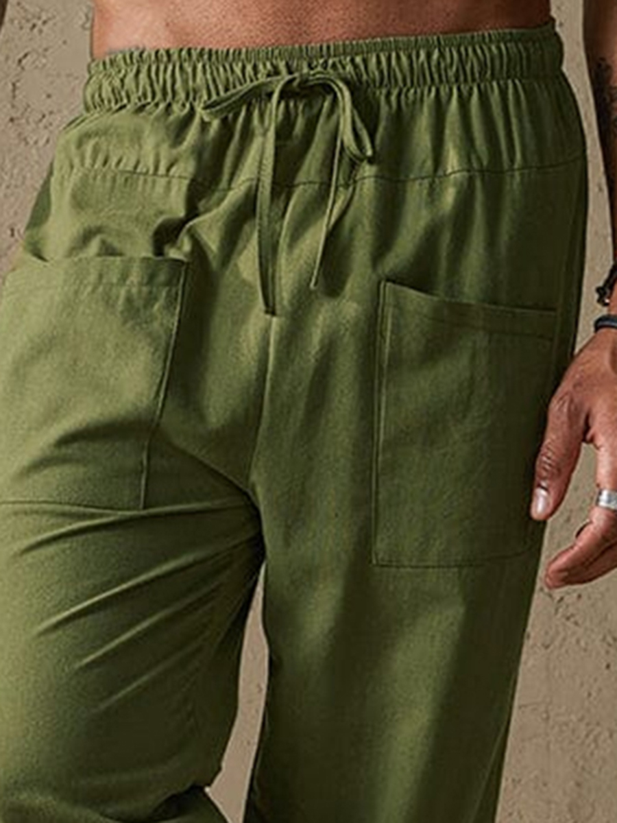 Stylish Linen Capri Pants - Comfortable & Versatile