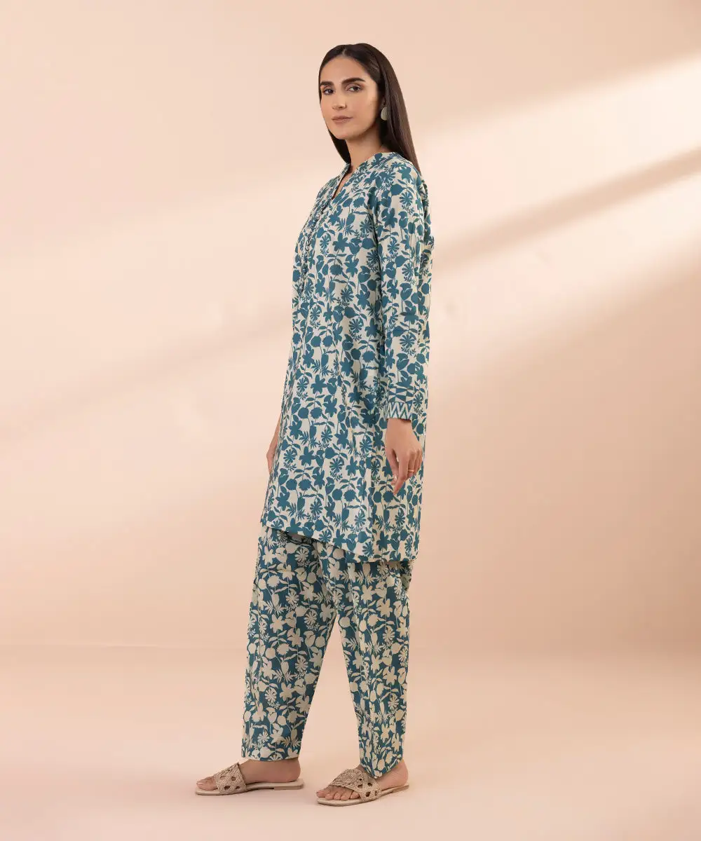 2 Piece - Printed Lawn Suit