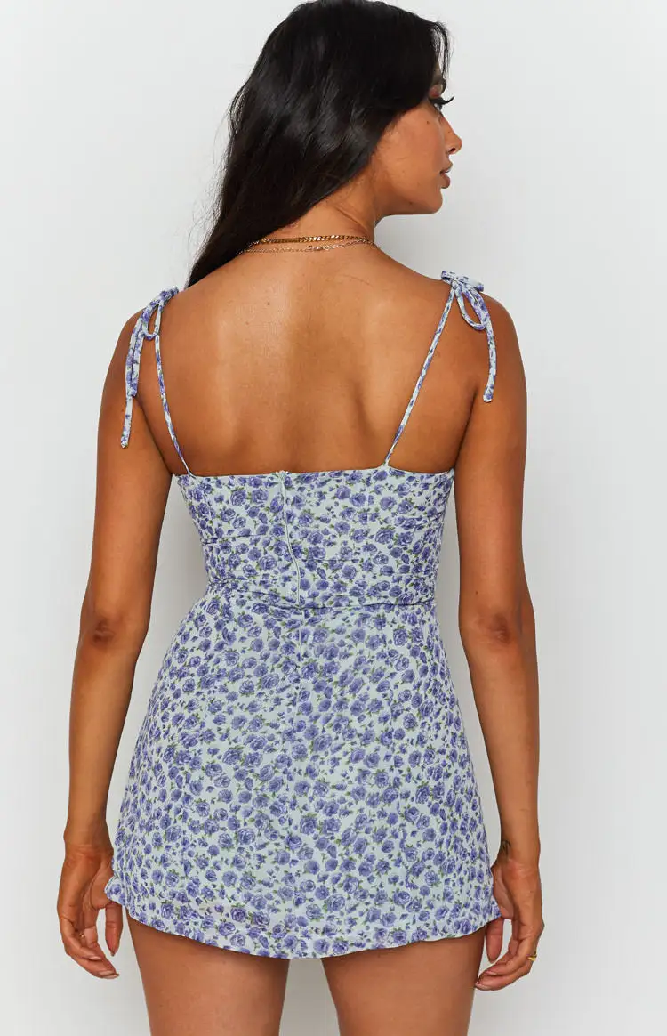 Penny Lane Dress Blue Floral