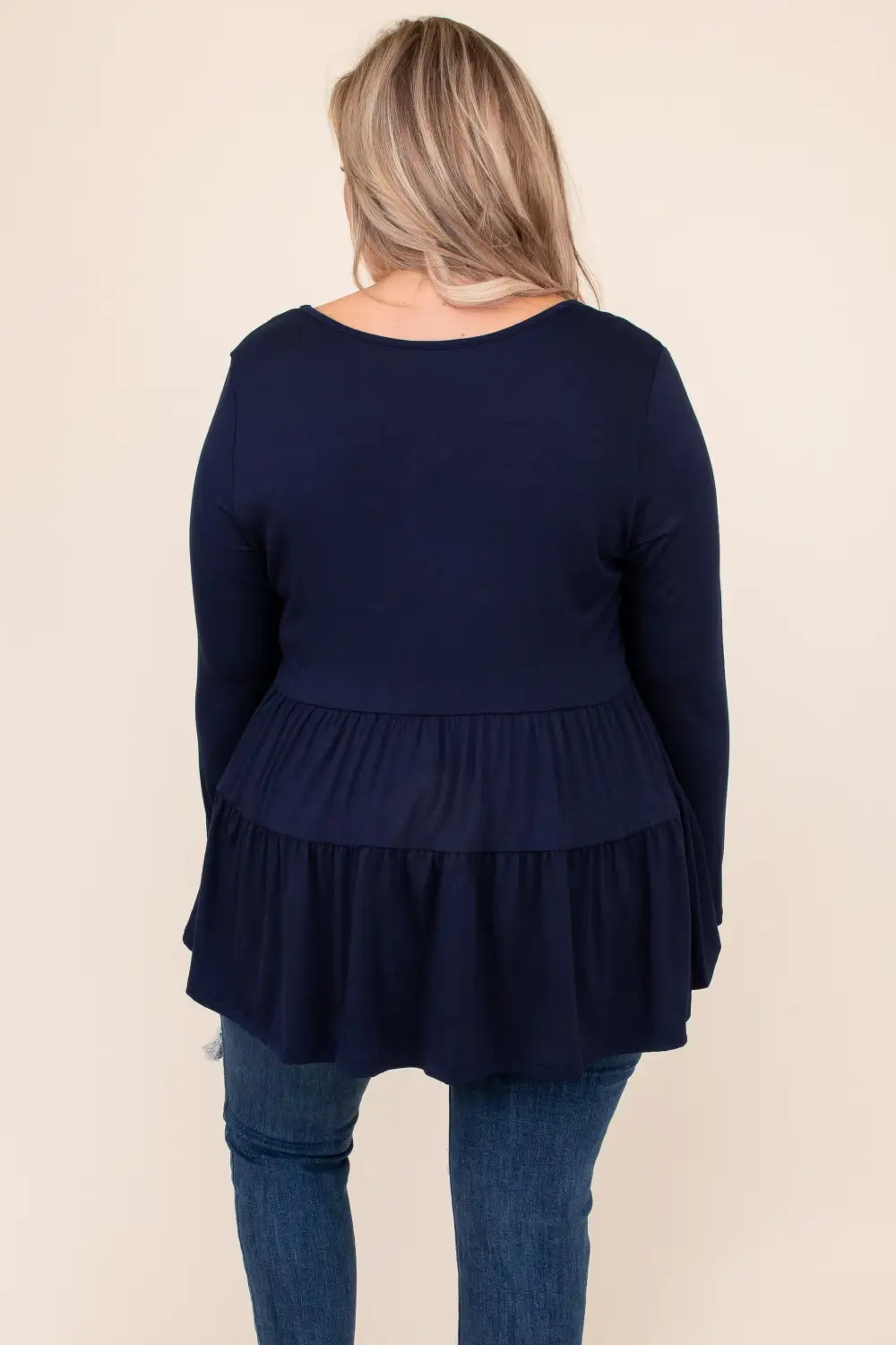 Closer To Me Top, Navy