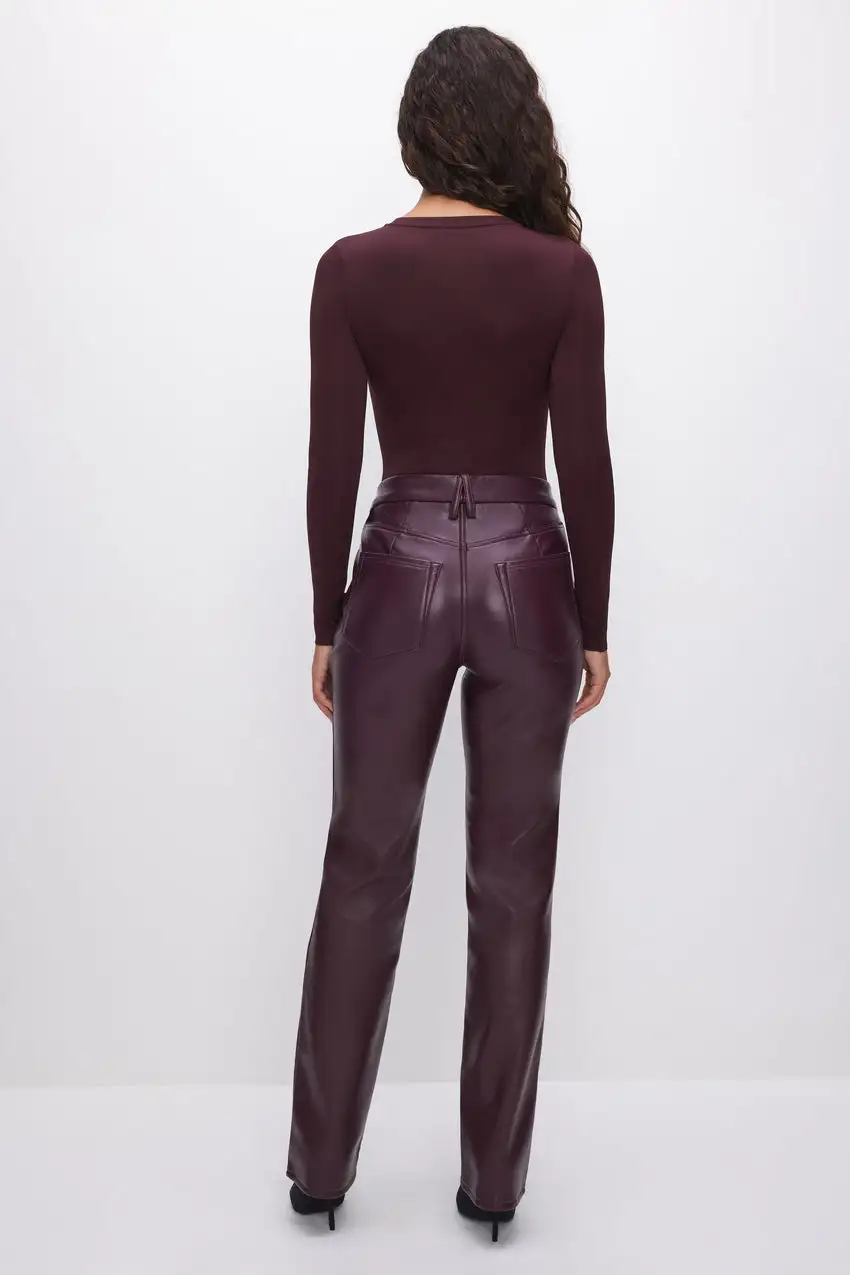 GOOD ICON FAUX LEATHER PANTS