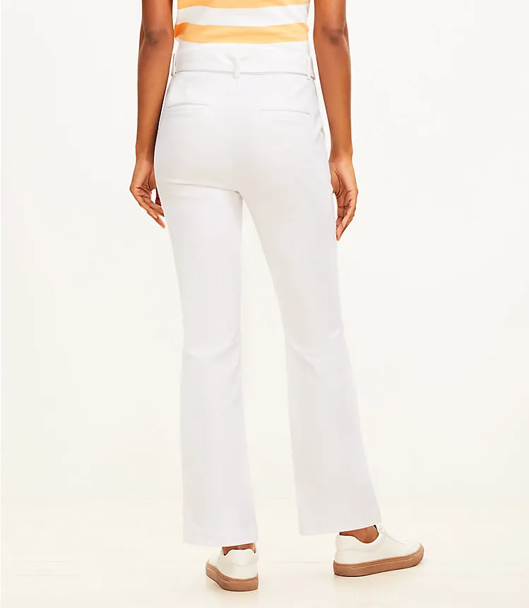 Belted Sutton Kick Crop Pants