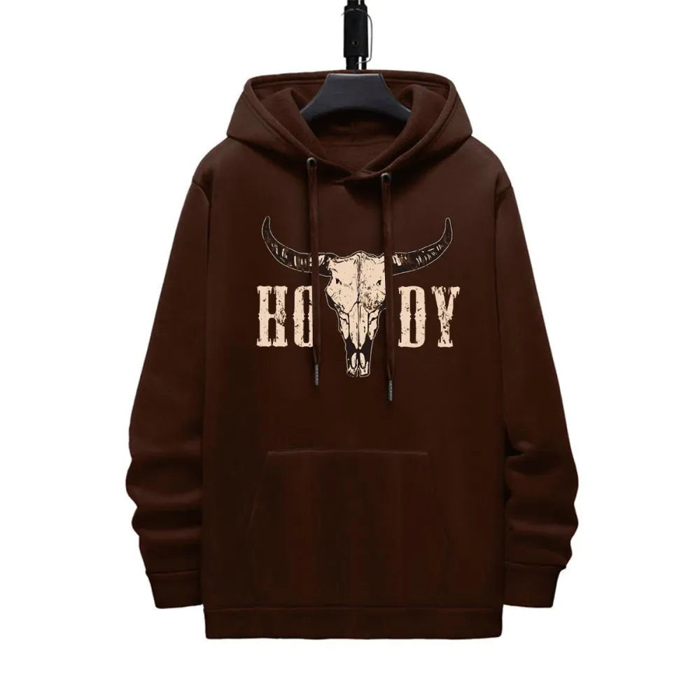 HODY PATTERN PRINTED HOODIE