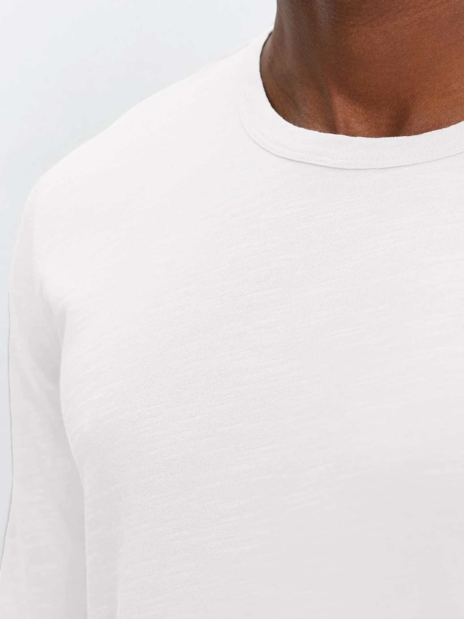 Basic Cotton Round Neck Long Sleeve T-Shirt