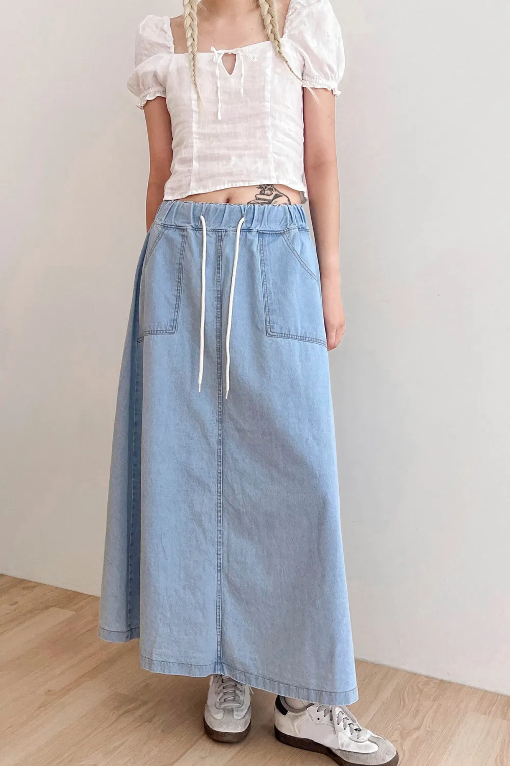 Layla Maxi Denim Skirt