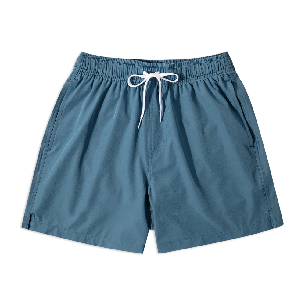 Stretch Swim Solid-Blue Grey