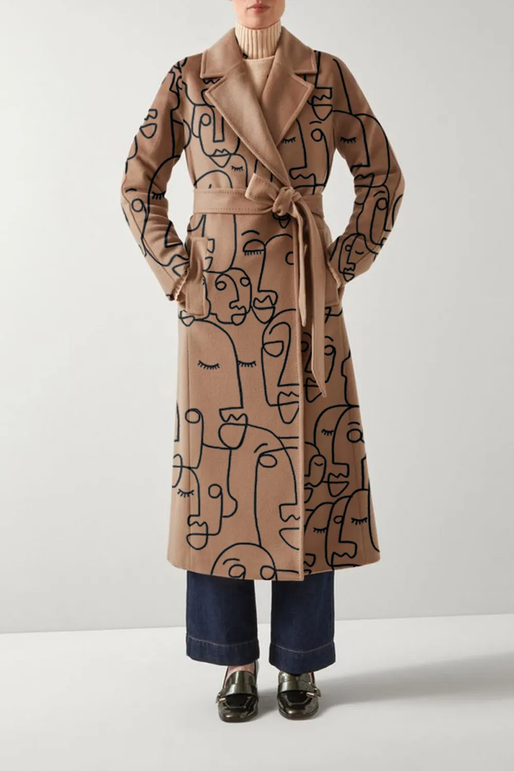 Frances Camel Maxi Wool Coat