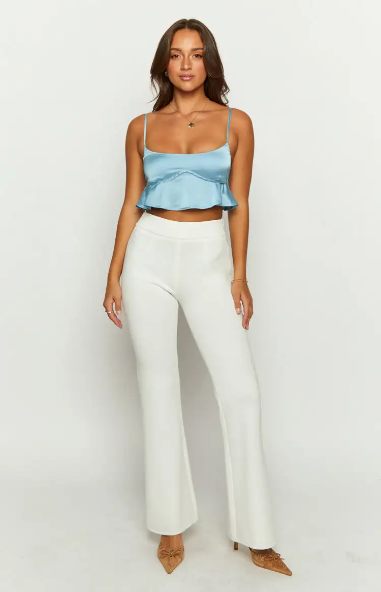 Emella Blue Crop Top