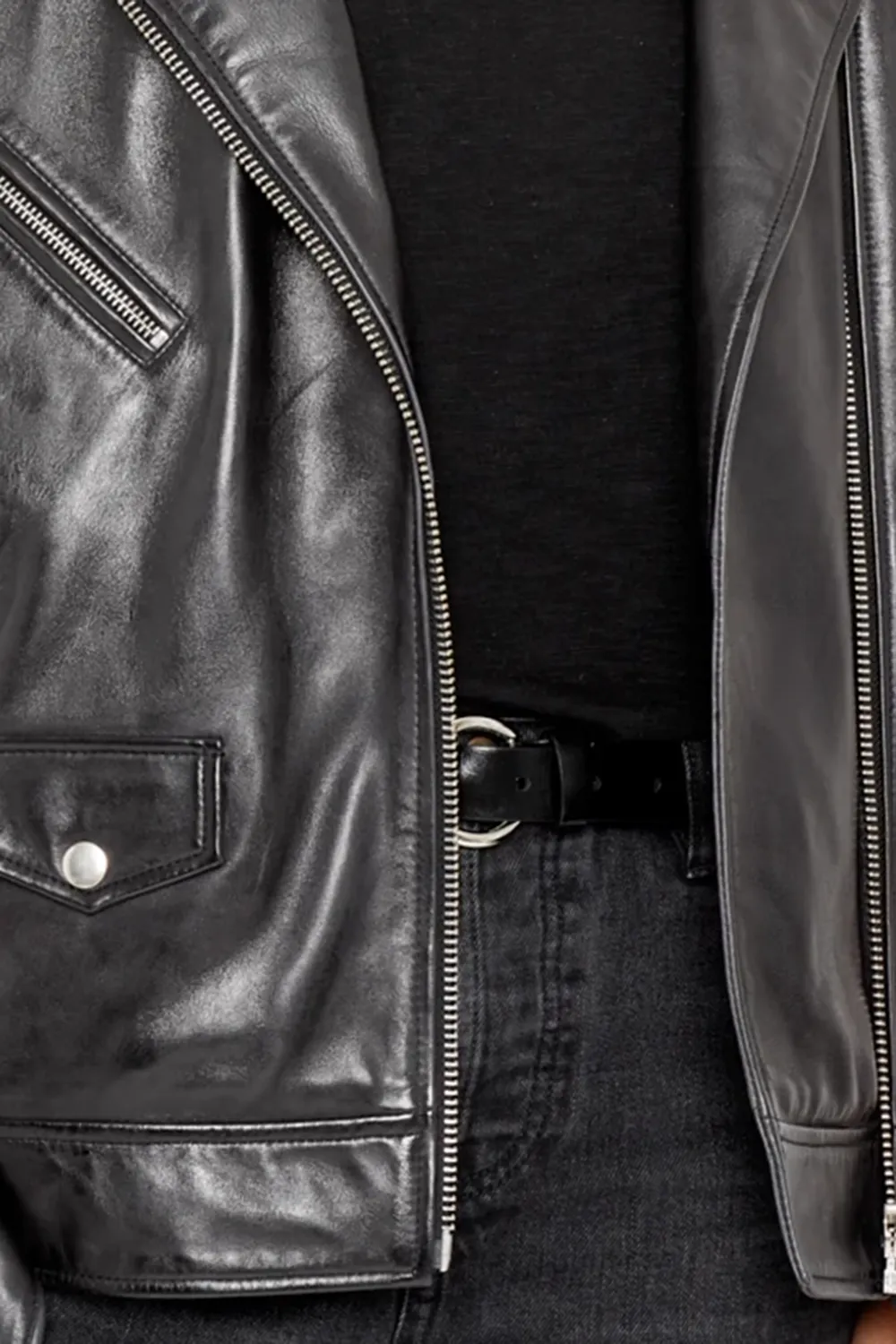 Women's Black Leather Jacket