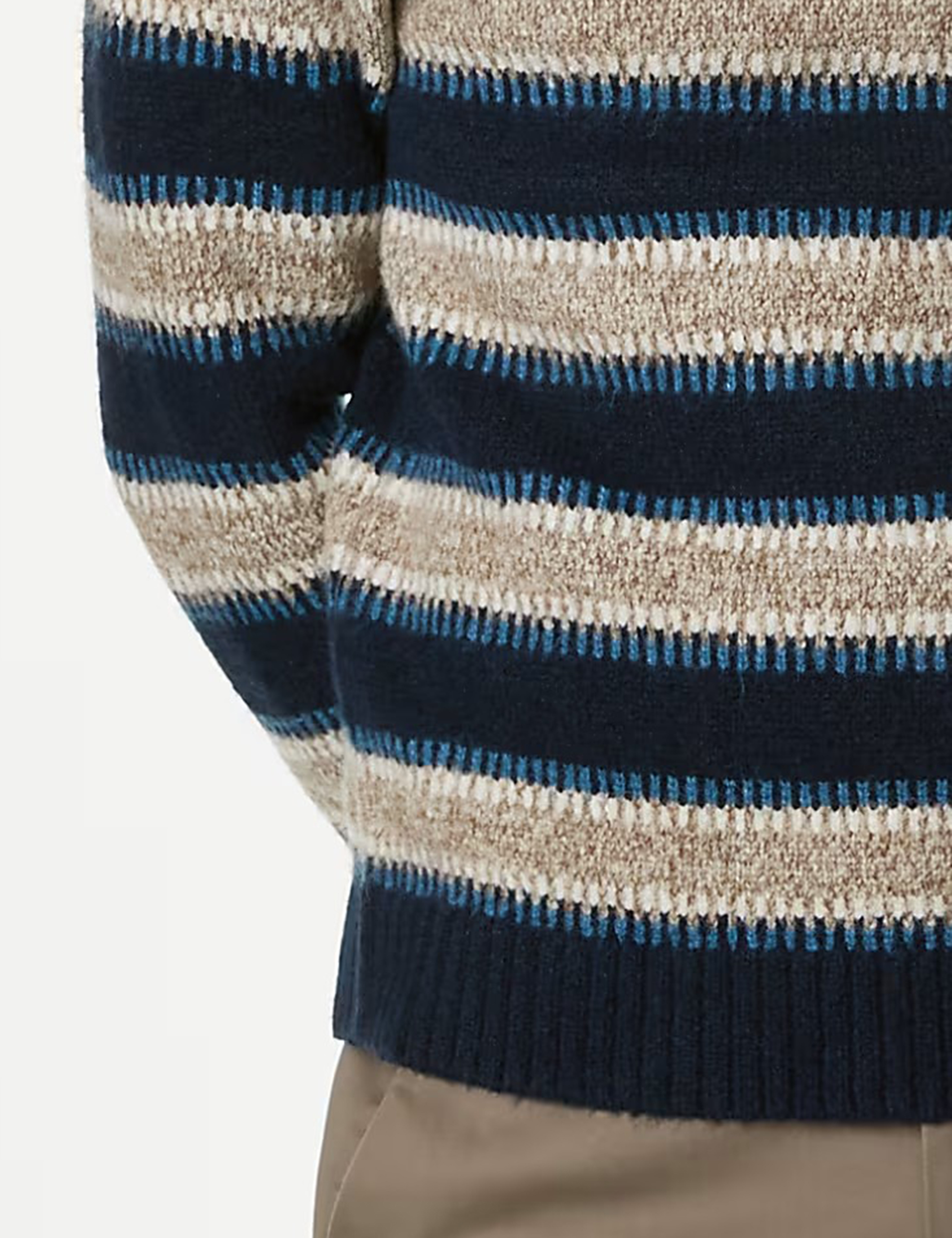 Casual Striped Crew Neck Jumper