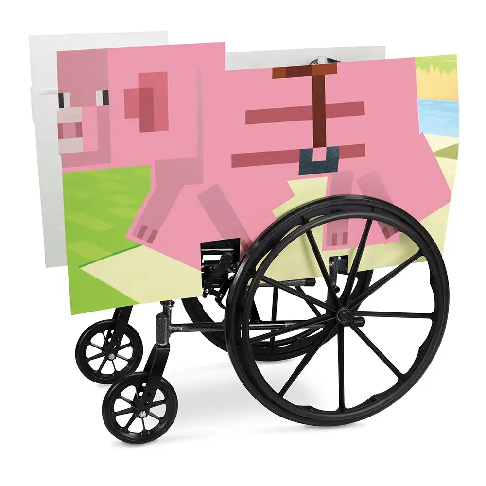 Minecraft Pig Adaptive Wheelchair Cover