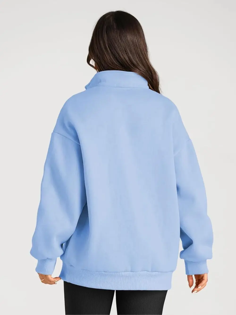 Oversized Sweatshirts Half Zip Pullover Long Sleeve