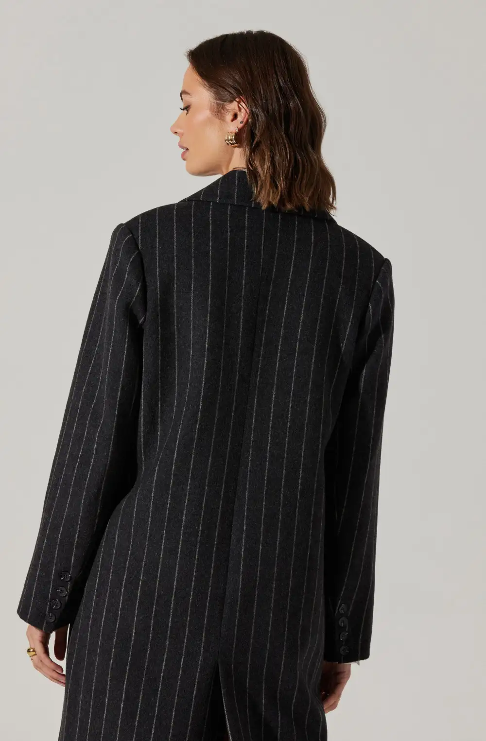 Morana Pinstripe Tailored Coat